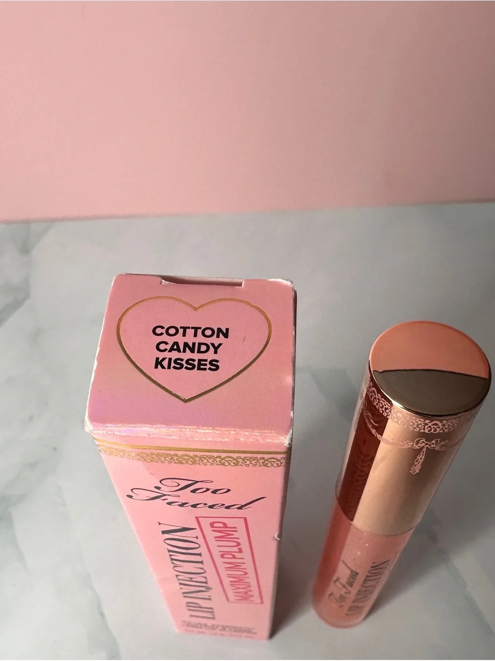 Too Faced Lip Injection Maximum Plump Lip Gloss — Shimmery Rose Gold